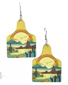 Western scene earring