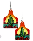Western scene earring