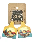 Western scene earring