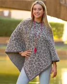 6381 - Leopard Poncho