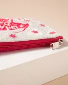 Game Day Star Sequins Beaded Coin Pouch