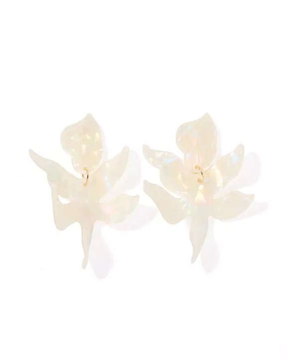 Flora Statement Earrings - Iridescent