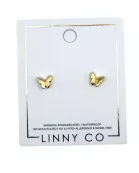 Screwback Stud Earrings - Bella Butterfly