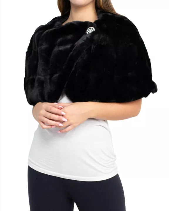 Nina Leonard Faux Fur
