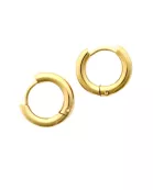 Huggie Earrings - Scarlett Hoop Gold 10mm