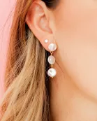 Libby - 3 Pearl - Earrings