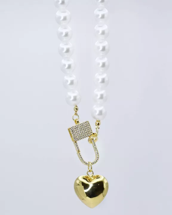 Elegance Heart Lock Necklace