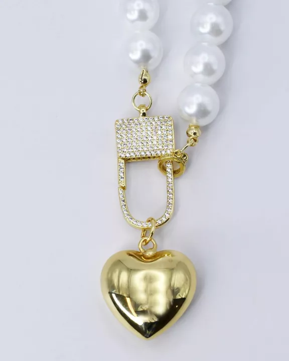 Elegance Heart Lock Necklace