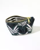 Teal Leaf Coin Pouch