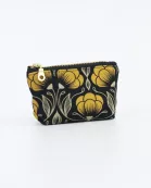 Yellow Flourish Coin Pouch