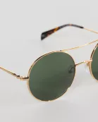 Capri Round Double Bridge Sunglasses - Brown