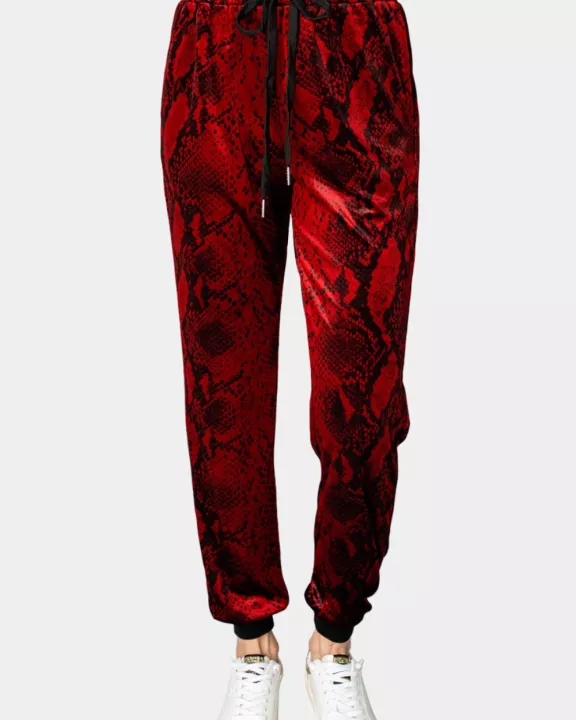 Meadow Velour Joggers - Lava Rock