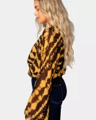 Ariana Kimono Sleeve Bodysuit - Radioactive