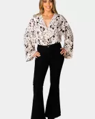 Ariana Kimono Sleeve Bodysuit - Madagascar
