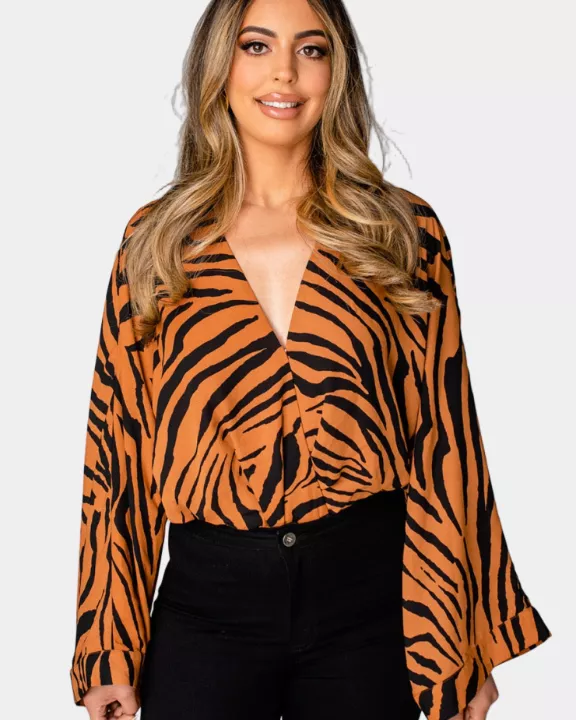 Ariana Kimono Sleeve Bodysuit - Mowgli