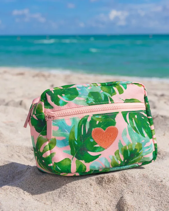 Floral Cosmetic Bag - Palm