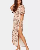 Pamela Caftan Maxi Dress - Shell