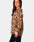 Portia Loose Button Up Top - Prowl