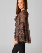 Mason Long Sleeve Ruffle Blouse - Te Amo