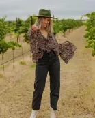 Mason Long Sleeve Ruffle Blouse - Te Amo