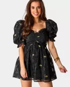 Colby Puff Sleeve Mini Dress - Koi