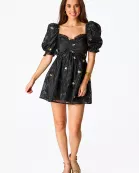 Colby Puff Sleeve Mini Dress - Koi