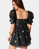 Colby Puff Sleeve Mini Dress - Koi