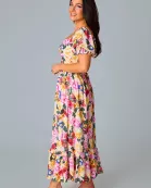 Ross Cut Out Midi Dress - Monet