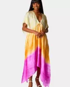 Mamie Caftan Maxi Dress - Strawberry Limeade