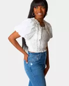 Tandy Puff Sleeve Top - White