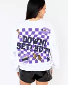 Devon Graphic Sweatshirt - Down Set Purple