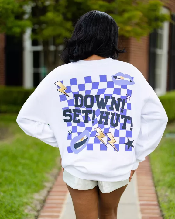 Devon Graphic Sweatshirt - Down Set Purple