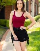 Lacey Distressed Denim Shorts - Black