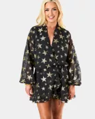 Jace Long Sleeve Romper - Super Nova