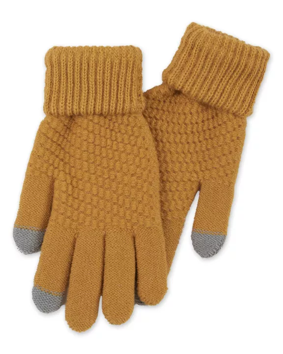 Bailey Knit Gloves - Mustard