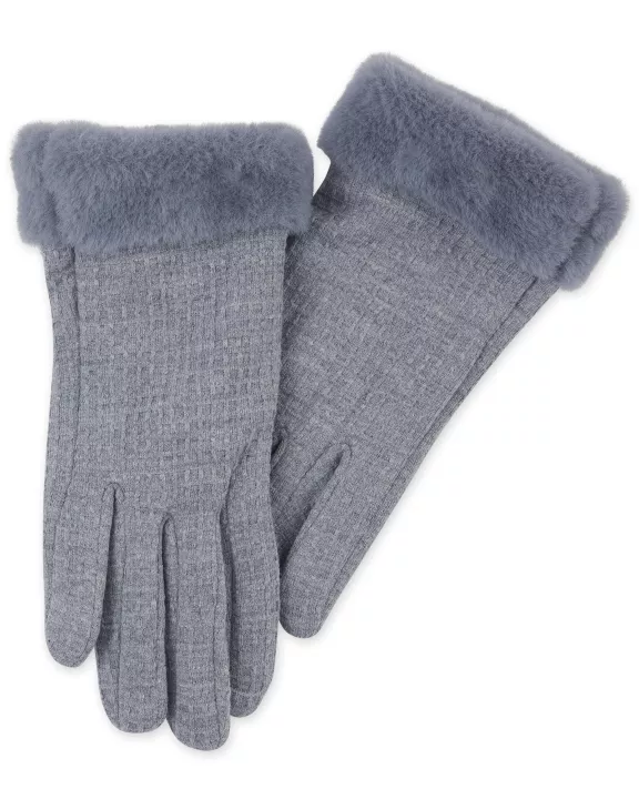 Winter Waffle Gloves - Gray