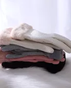 Winter Waffle Gloves - Gray