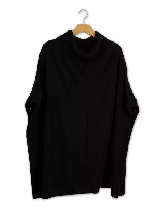 Bailey Poncho - Black