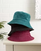 Corduroy Bucket Hat - Cranberry