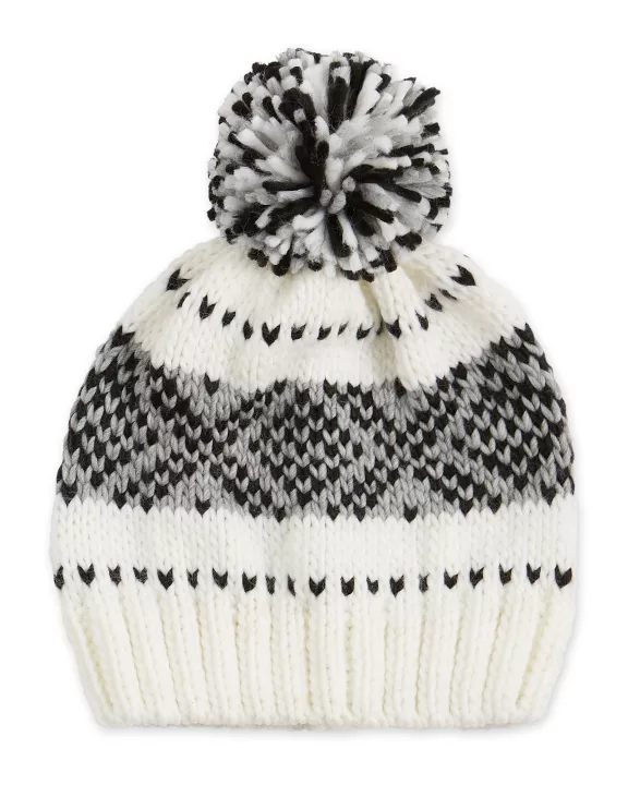 White Nordic Beanie
