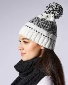 White Nordic Beanie