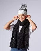 White Nordic Beanie