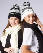 White Nordic Beanie