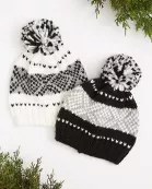 White Nordic Beanie