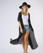 Black Lace Kimono