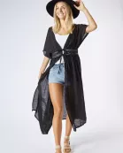 Black Lace Kimono