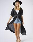 Black Lace Kimono