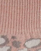 Sparkle Leopard Texting Knit Goves - Pink