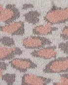 Sparkle Leopard Texting Knit Goves - Cream