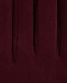 Leopard Button Gloves - Wine